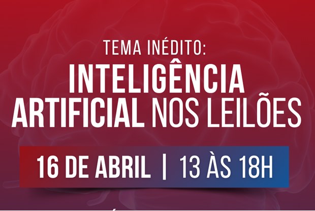 Evento debate impactos da inteligência artificial nos leilões e na prática jurídica